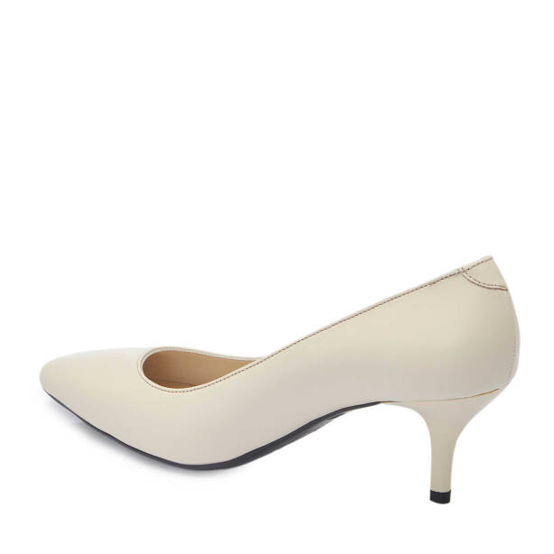 Krem Deri Kadın Stiletto - K24S1AY67737-A68 - 2