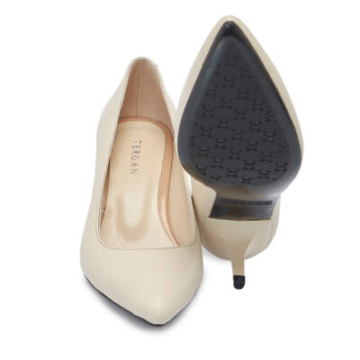Krem Deri Kadın Stiletto - K24S1AY67737-A68 - 4