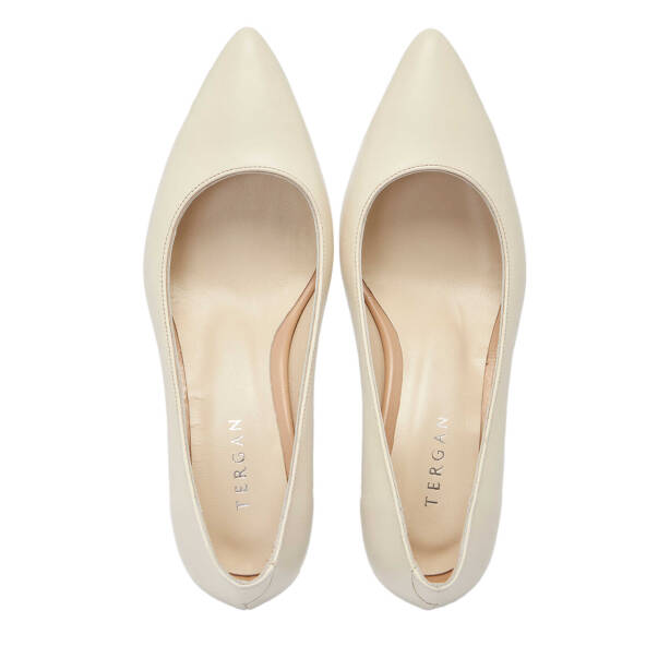 Krem Deri Kadın Stiletto - K24S1AY67737-A68 - 5