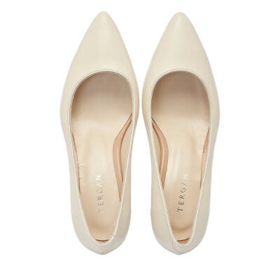 Krem Deri Kadın Stiletto - K24S1AY67737-A68 - 5