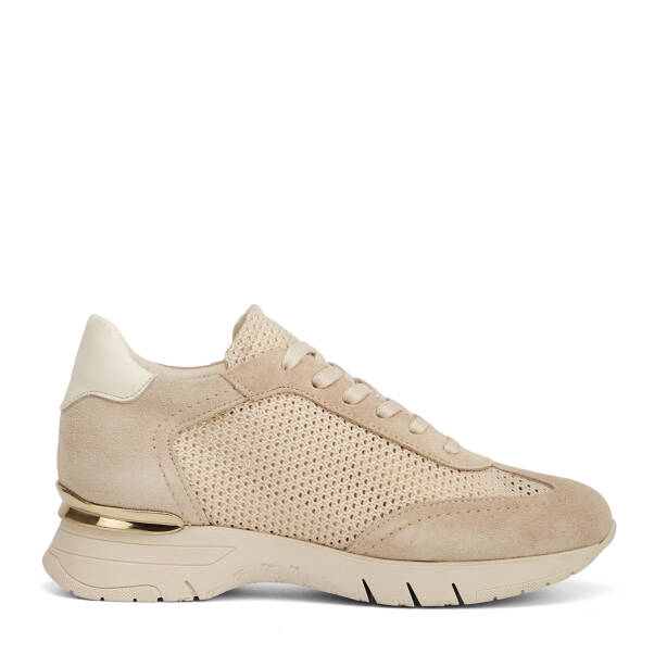 Krem Deri-Tekstil Kadın Sneaker - K26I1AY68621-V1Q - 1