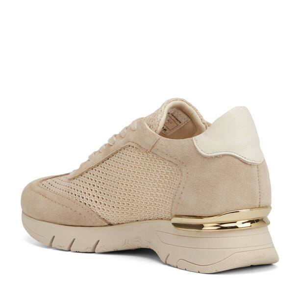 Krem Deri-Tekstil Kadın Sneaker - K26I1AY68621-V1Q - 4