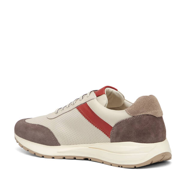 Krem Hakiki Deri Erkek Sneaker - E25I1AY57311-A68 - 4