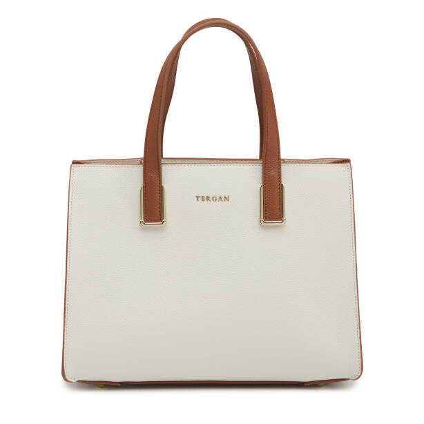 Krem Hakiki Deri Kadın Omuz Çantası - S26Y1BC80487-V4O 