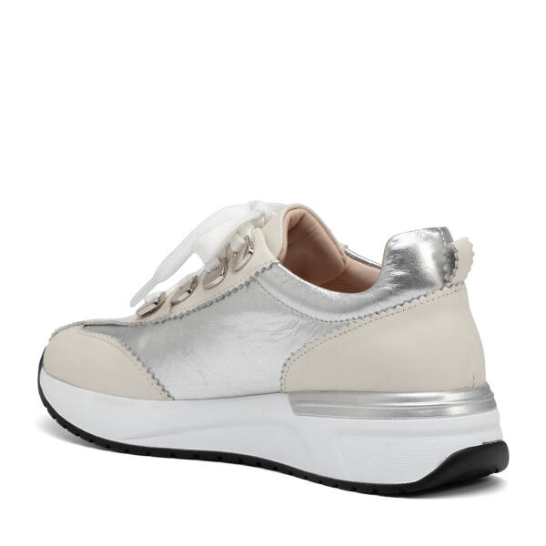 Krem Hakiki Deri Kadın Sneaker - K26I1AY68468-A68 - 4