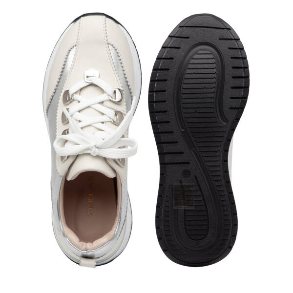 Krem Hakiki Deri Kadın Sneaker - K26I1AY68468-A68 - 6