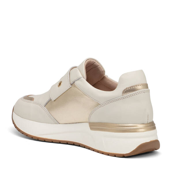 Krem Hakiki Deri Kadın Sneaker - K26I1AY68469-A68 - 4