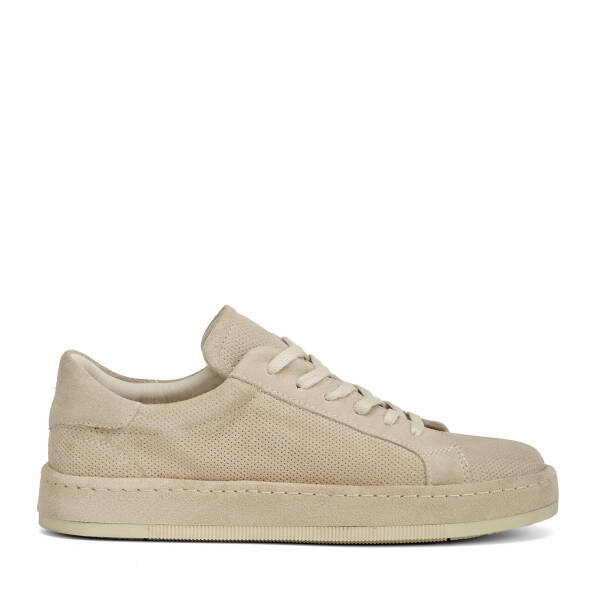 Krem Hakiki Süet Deri Erkek Sneaker - E26I1AY57709-V1Q - 1