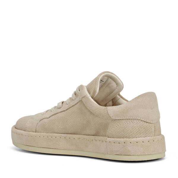 Krem Hakiki Süet Deri Erkek Sneaker - E26I1AY57709-V1Q - 4