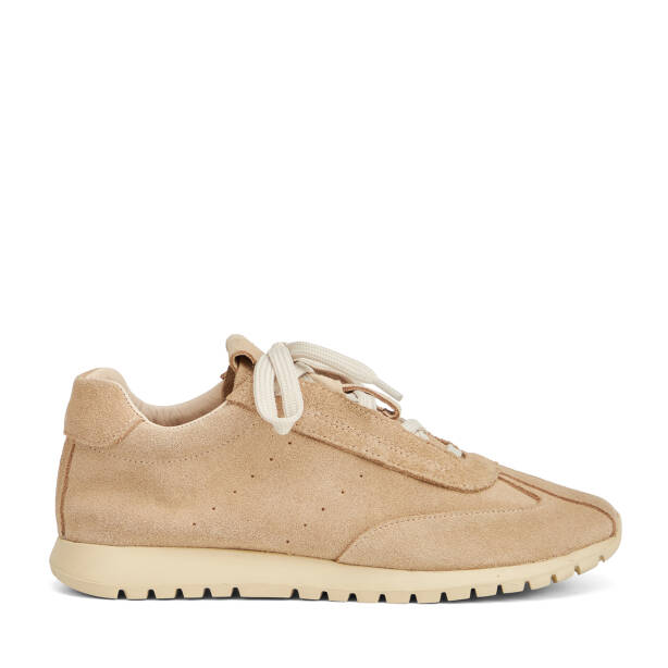 Krem Hakiki Süet Deri Kadın Sneaker - K26I1AY68651-U6P - 1