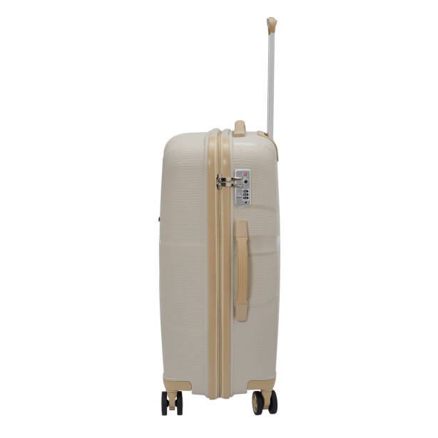 Krem Unisex Büyük Boy Valiz - S1SC00047828-D94 - 3