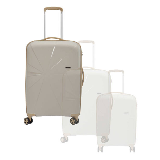 Krem Unisex Büyük Boy Valiz - S1SC00047828-D94 - 6