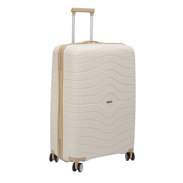 Krem Unisex Büyük Boy Valiz - S1SC00048228-D94 - 2