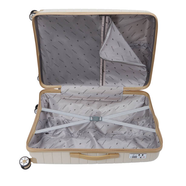 Krem Unisex Büyük Boy Valiz - S1SC00048228-D94 - 5