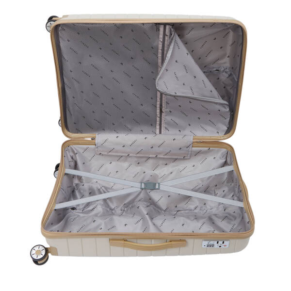 Krem Unisex Büyük Boy Valiz - S1SC00048228-D94 - 5