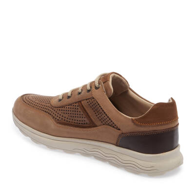 Kum Nubuk Deri Erkek Sneaker - E24I1AY56740-B21 - 2