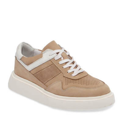 Kum Nubuk Deri Erkek Sneaker - E24I1AY56854-B21 