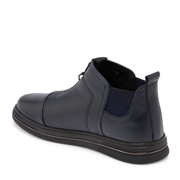 Lacivert Hakiki Deri Erkek Bot - E25K1BT57383-A31 - 3