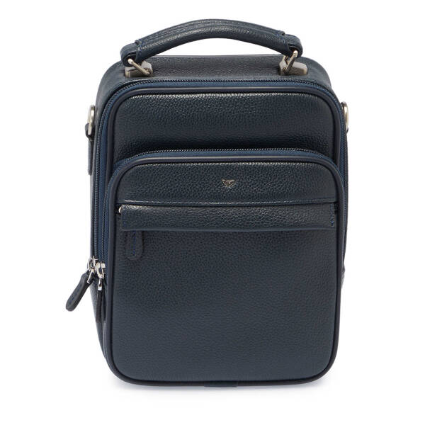 Lacivert Deri Erkek Çapraz Askılı Çanta - S1AC00002923-X86 - 1