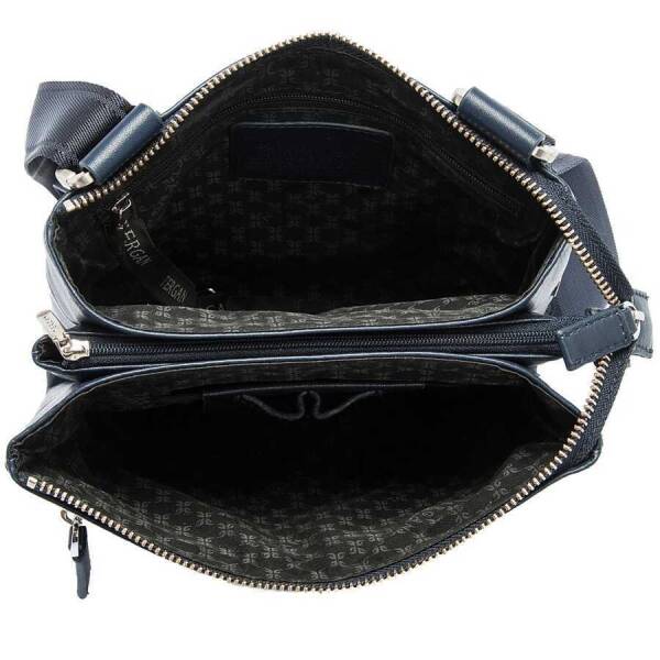 Lacivert Hakiki Deri Erkek Çapraz Askılı Çanta - S1AC00021110-I91 - 4