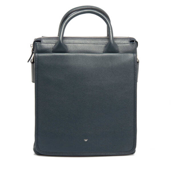 Lacivert Hakiki Deri Erkek Çapraz Askılı Çanta - S1AC00021184-X86 - 1