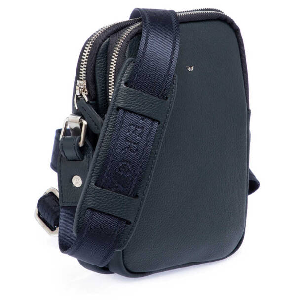 Lacivert Hakiki Deri Erkek Çapraz Askılı Çanta - S1AC00021187-X86 - 2