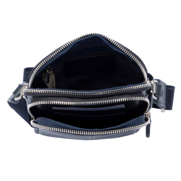 Lacivert Hakiki Deri Erkek Çapraz Askılı Çanta - S1AC00021187-X86 - 4