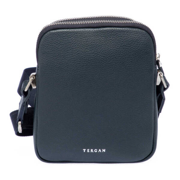 Lacivert Deri Erkek Çapraz Askılı Çanta - S1AC00021187-X86 - 3