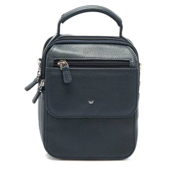 Lacivert Deri Erkek Çapraz Askılı Çanta - S1AC00021285-X86 - 1