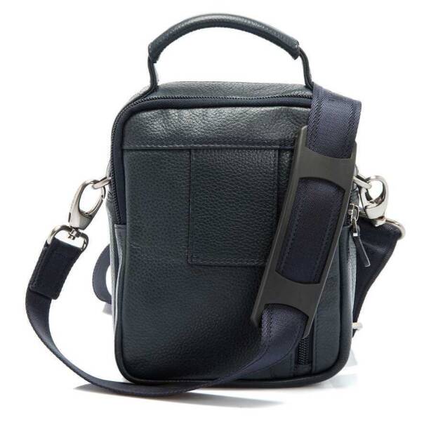 Lacivert Deri Erkek Çapraz Askılı Çanta - S1AC00021285-X86 - 3