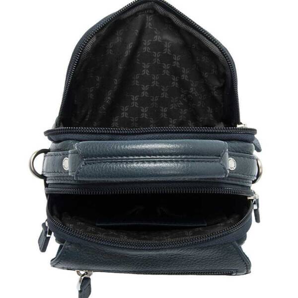 Lacivert Deri Erkek Çapraz Askılı Çanta - S1AC00021285-X86 - 4