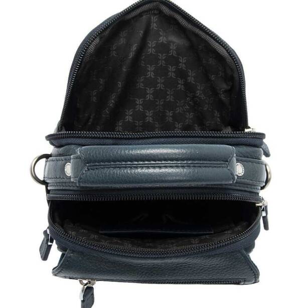 Lacivert Hakiki Deri Erkek Çapraz Askılı Çanta - S1AC00021285-X86 - 4