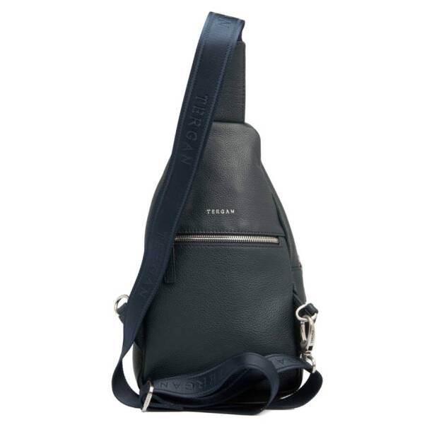 Lacivert Hakiki Deri Erkek Çapraz Askılı Çanta - S1AC00021401-X86 - 3