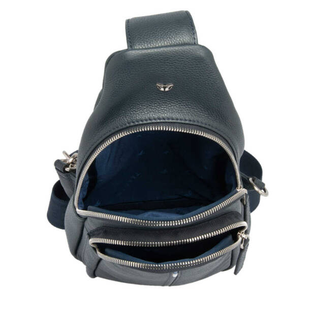 Lacivert Hakiki Deri Erkek Çapraz Askılı Çanta - S1AC00021401-X86 - 4