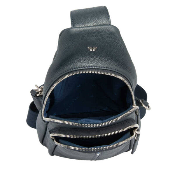 Lacivert Hakiki Deri Erkek Çapraz Askılı Çanta - S1AC00021401-X86 - 4