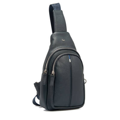 Lacivert Deri Erkek Çapraz Askılı Çanta - S1AC00021401-X86 - 2