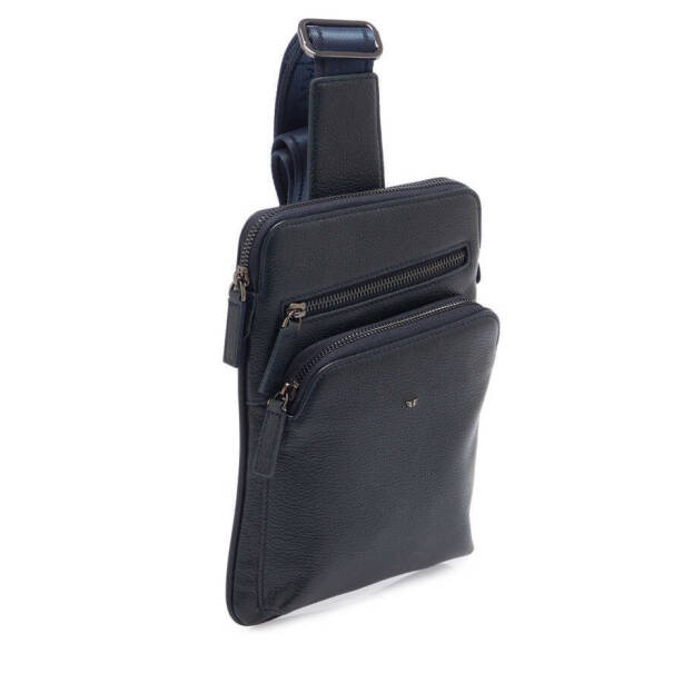 Lacivert Deri Erkek Çapraz Askılı Çanta - S1AC00021402-X86 - 2