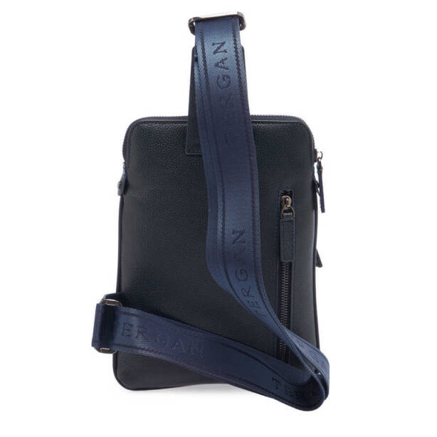 Lacivert Deri Erkek Çapraz Askılı Çanta - S1AC00021402-X86 - 3