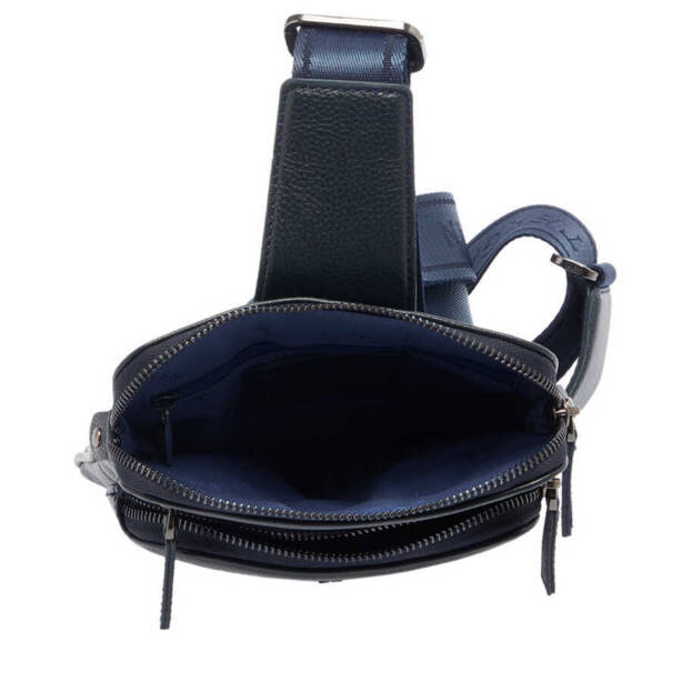 Lacivert Deri Erkek Çapraz Askılı Çanta - S1AC00021402-X86 - 4