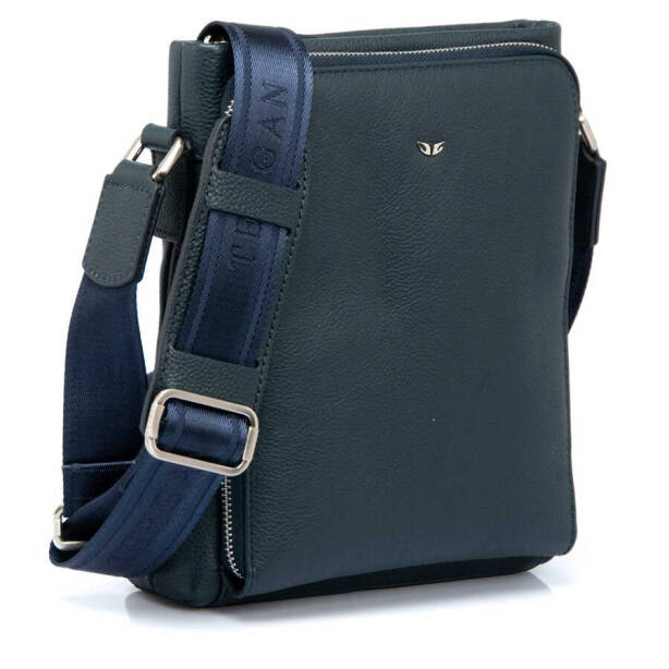 Lacivert Deri Erkek Çapraz Askılı Çanta - S1AC00021403-X86 - 2