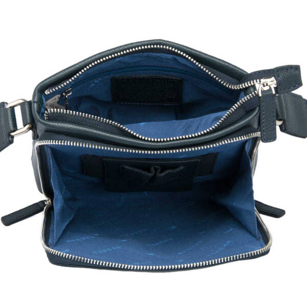 Lacivert Deri Erkek Çapraz Askılı Çanta - S1AC00021403-X86 - 4