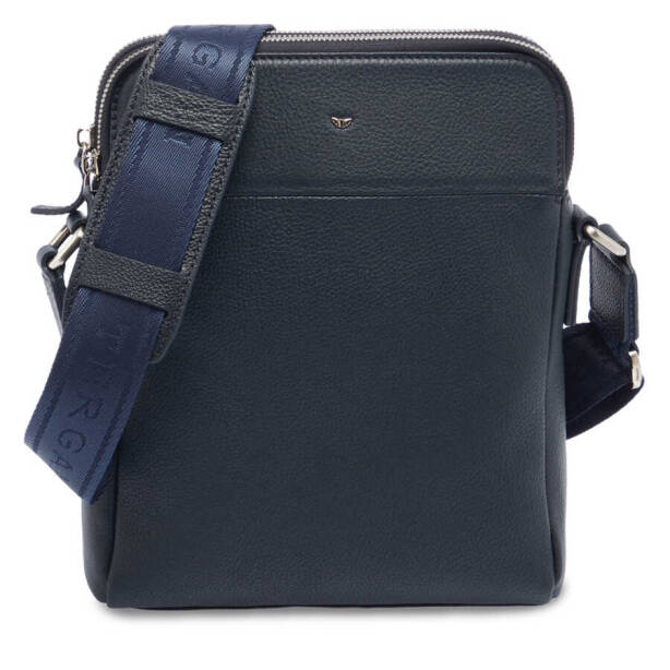 Lacivert Hakiki Deri Erkek Çapraz Askılı Çanta - S1AC00021408-X86 