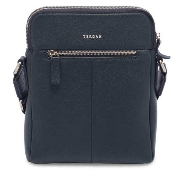 Lacivert Hakiki Deri Erkek Çapraz Askılı Çanta - S1AC00021408-X86 - 3