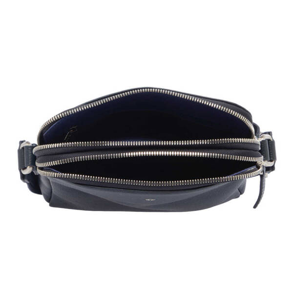 Lacivert Hakiki Deri Erkek Çapraz Askılı Çanta - S1AC00021408-X86 - 4