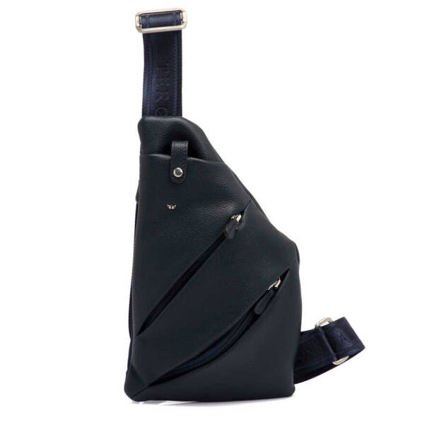 Lacivert Hakiki Deri Erkek Çapraz Askılı Çanta - S1AC00021439-X86 - Tergan