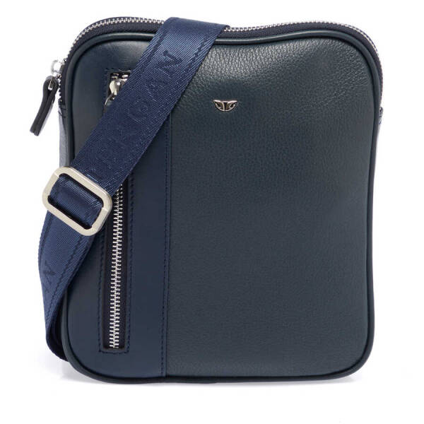 Lacivert Deri Erkek Çapraz Askılı Çanta - S1AC00021472-I91 - 1