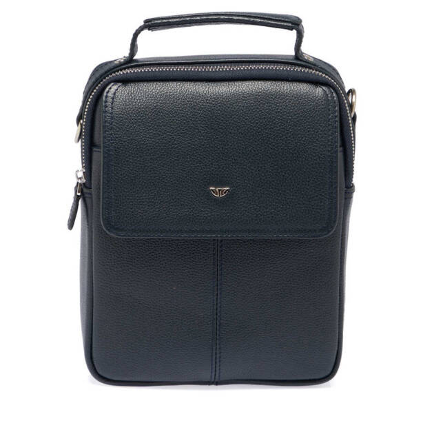 Lacivert Deri Erkek Çapraz Askılı Çanta - S1AC00021475-X86 