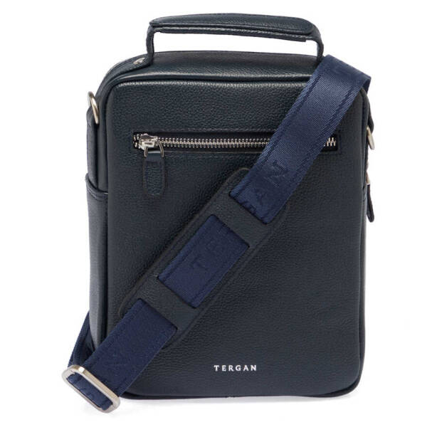 Lacivert Deri Erkek Çapraz Askılı Çanta - S1AC00021475-X86 - 3