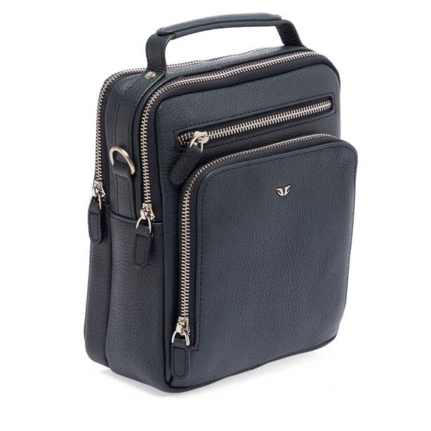 Lacivert Deri Erkek Çapraz Askılı Çanta - S1AC00021482-A38 - 2