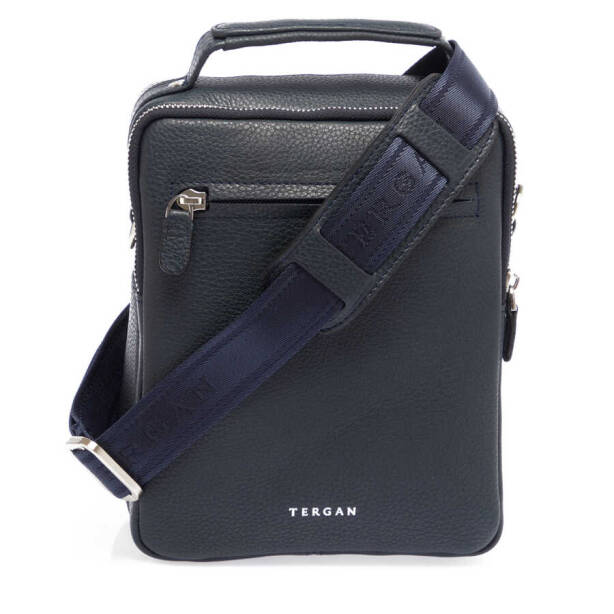 Lacivert Deri Erkek Çapraz Askılı Çanta - S1AC00021482-A38 - 3